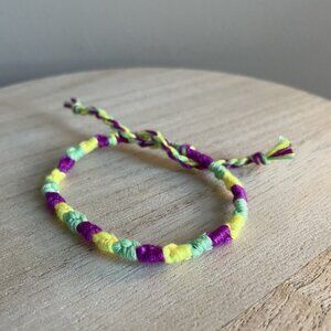 Savita Bracelet, anklet, trendy, comfortable, tie, embroidery thread, woven, gif